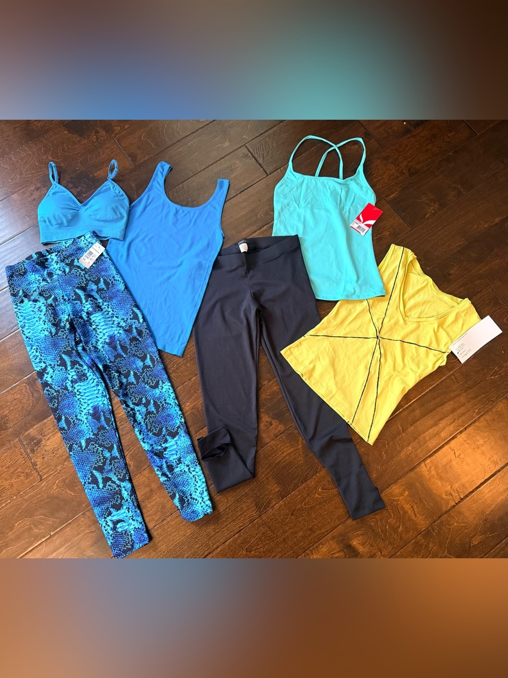 6 lot NEW Capezio + YOGA PILATES Activewear Mix ADULT SMALL